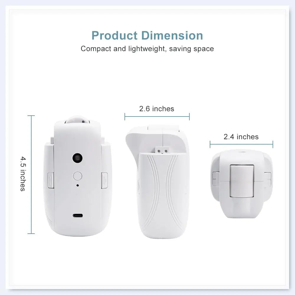 2 Pcs Electric Curtain Opener with Remote Control: Roman rod/TU-rail Motorized Curtains Quiet Operated Automatic Curtain Opener