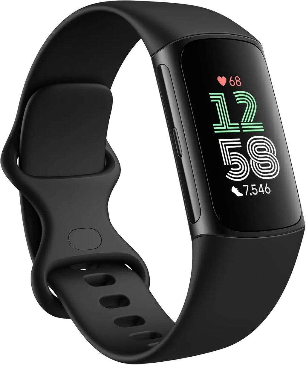 Fitbit Charge 6 Smart Fitness Tracker with ECG,Heart Rate,SpO2,GPS,Sleep Stress Monitor, Waterproof Watch for Running & Swimming