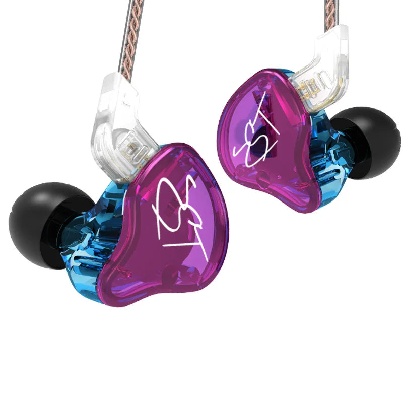 KZ ZST Wired Earphone Detachable Cable In Ear Monitor Noice Cancelling Headset HiFi Music Sport Game Phone Earbuds Headphones