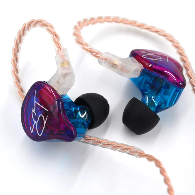 KZ ZST Wired Earphone Detachable Cable In Ear Monitor Noice Cancelling Headset HiFi Music Sport Game Phone Earbuds Headphones