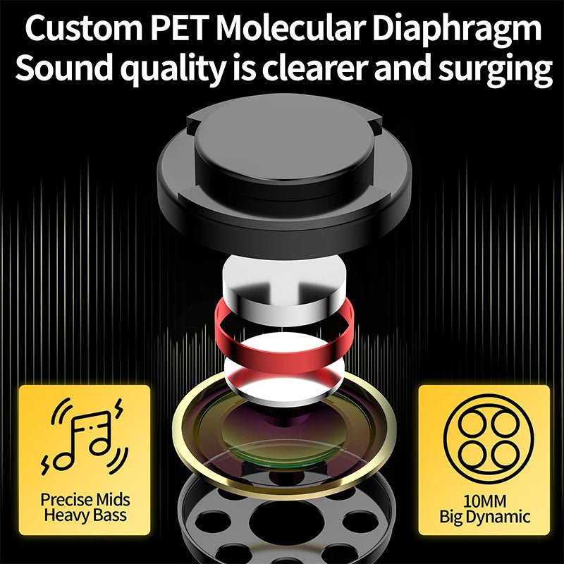 KZ SK10 Pro TWS Earphones Bluetooth 5.2 Wireless Hybrid HiFi Game Earbuds Noise Cancelling Sport Monitor Headset Z3 SKS S2 Z1PRO