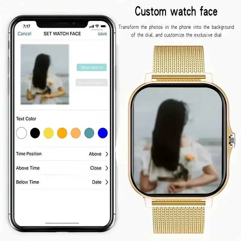2026 New Fashion Smart Watch 1.83 Inch Full Touchscreen Bluetooth Call Music Player Message Smartwatch For Men Womend