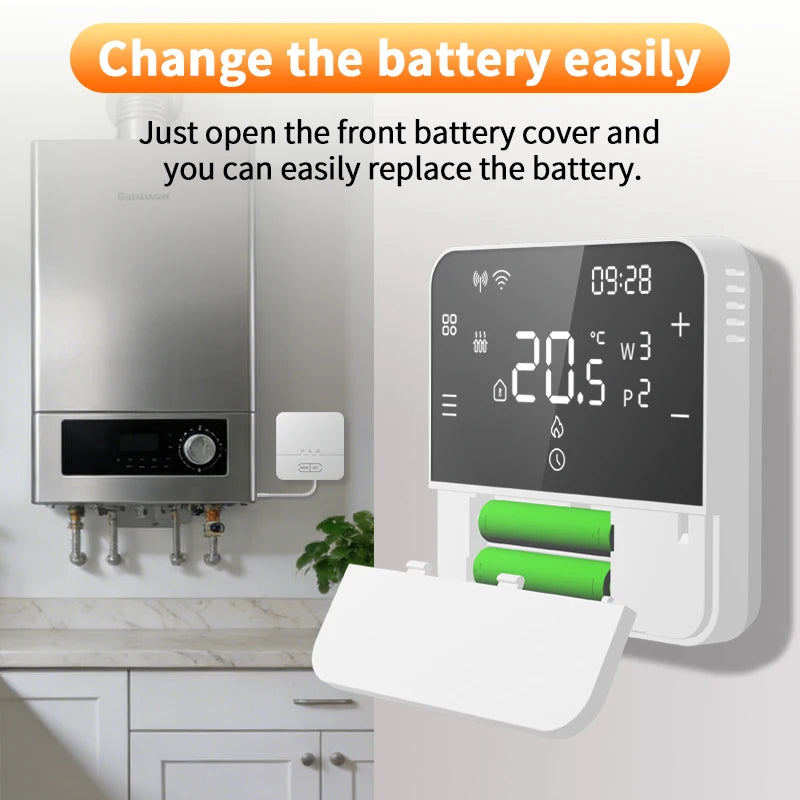 Opentherm Wireless Boiler Thermostat Heating Room Thermostat For Gas Boiler Battery Thermostat Wireless Temperature Controller