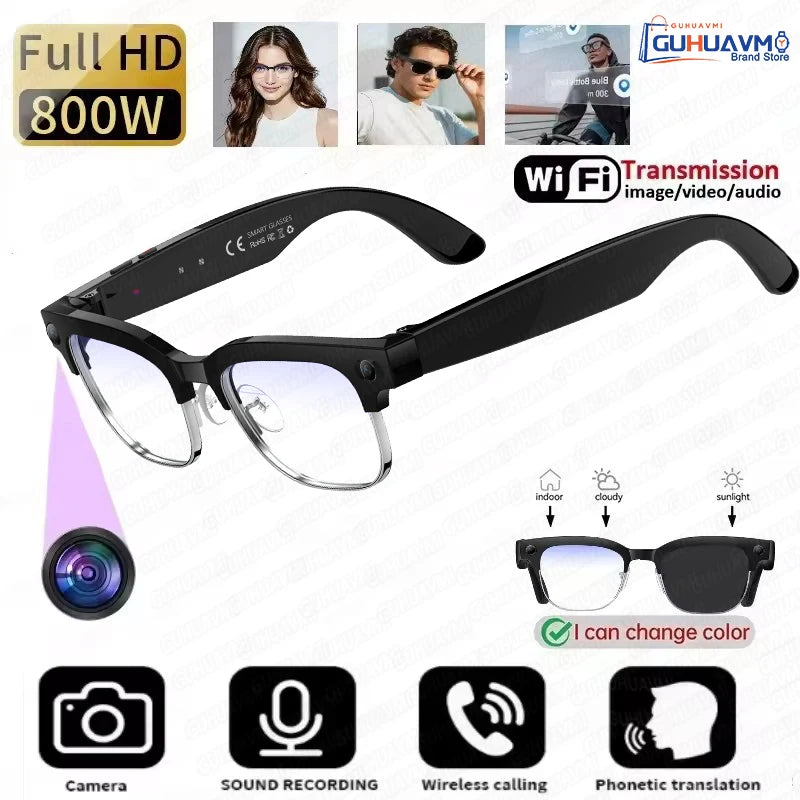 Smart Glasses 2026: 4K dual-camera AI glasses with translation and calling