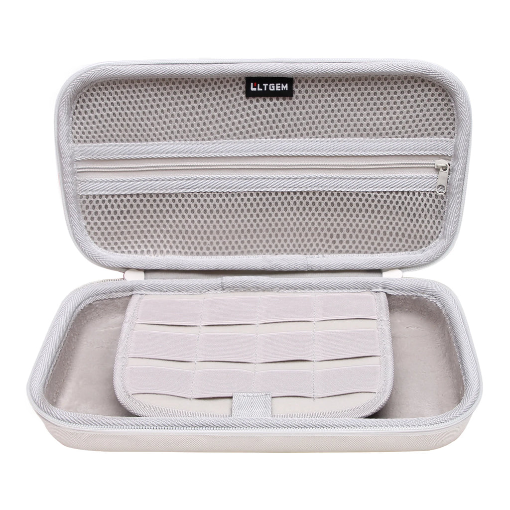 LTGEM Eva Hard Case for Logitech G Cloud Handheld Gaming Console Carrying Storage Bag-White (only case!!!)