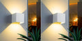 Smart Cube  Wall Light, Adjust Angle Up and Down Light, 16M+ Color Dimmable Music Sync, Work with Alexa & Google Assistant