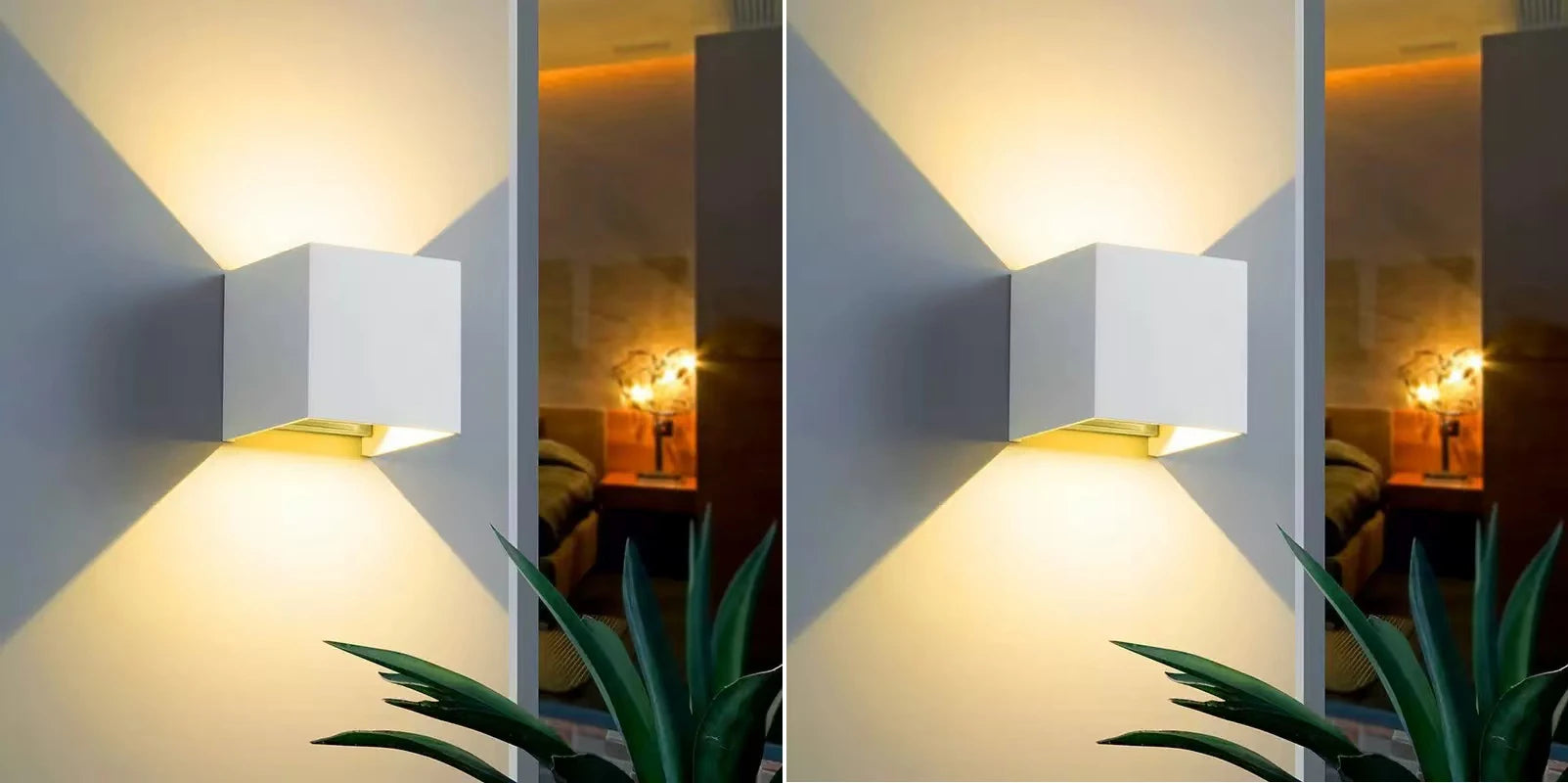 Smart Cube  Wall Light, Adjust Angle Up and Down Light, 16M+ Color Dimmable Music Sync, Work with Alexa & Google Assistant