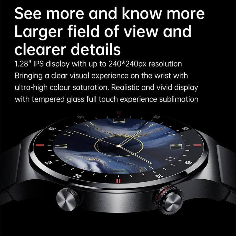 2025 NFC Bluetooth Call Smart Watch Men Full Screen GPS Sports Bracelet Waterproof ECG Health Monitor SmartWatch for IOS Android