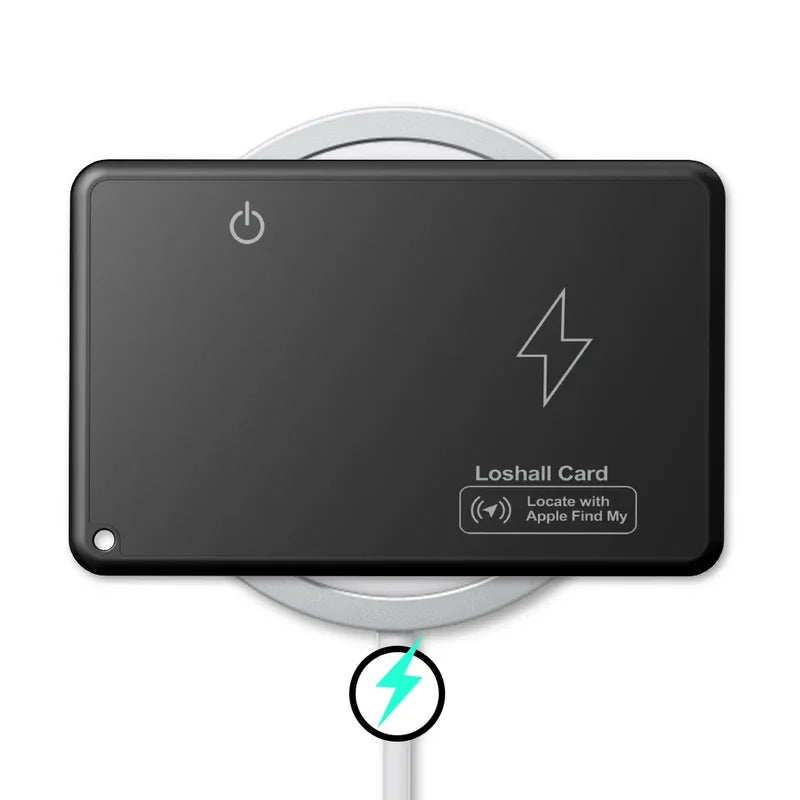Wireless Charging Tracking Location Mini Wallet Tracker Card Waterproof GPS Locator Work with Apple Find My App BT Tracker