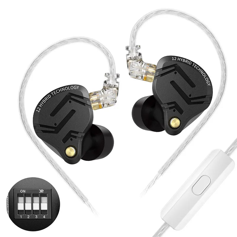 KZ ZS12 PRO X Hybrid IEM: Professional Metallic Hybrid Earphones
