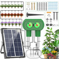Solar irrigation system, split type dual pump drip irrigation kit, DIY garden courtyard outdoor solar simple watering device