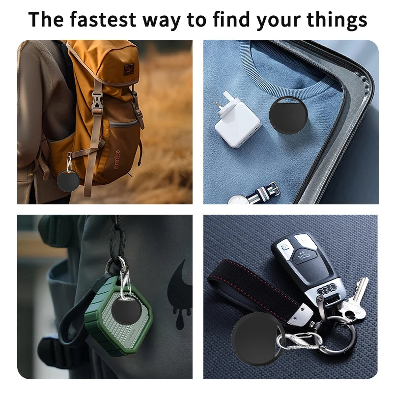 4pcs Mini Anti-lose Tracker For Apple Airtag Replacemen Via Find My Bluetooth GPS Tracker For Luggage Ios MFi Key Pet Car Finder