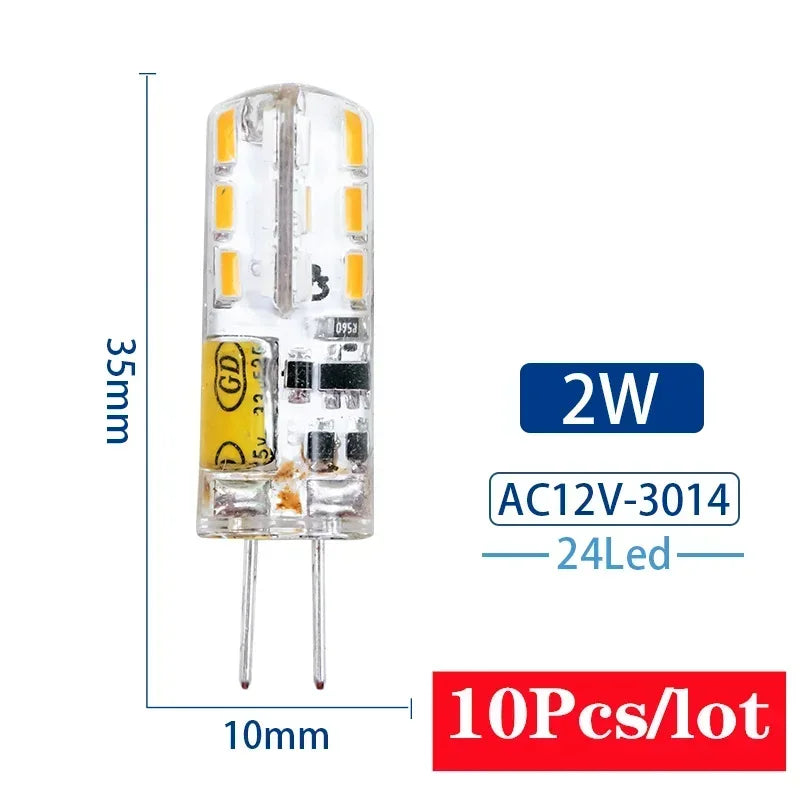 10PCS G4/G9 LED Corn Bulbs AC220V – 3W to 12W 360° Halogen Replacement Lamps