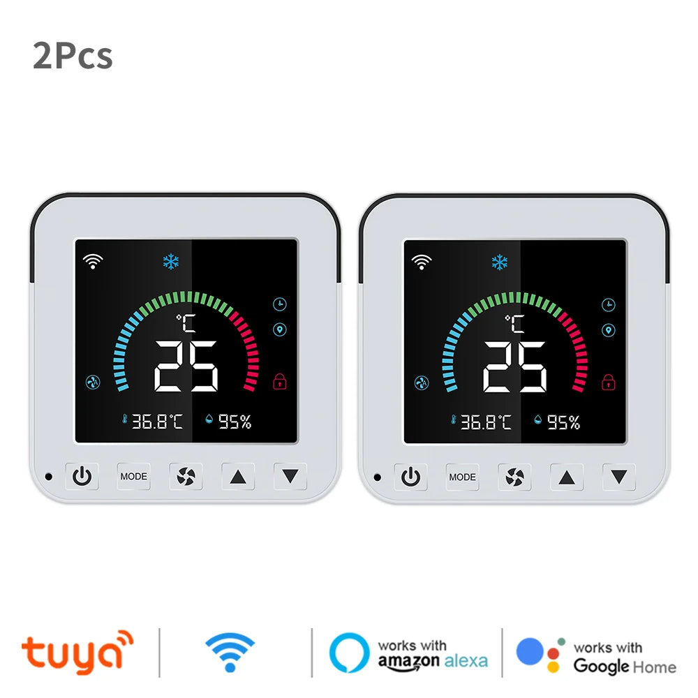 جهاز تحكم ثيرموستات تكييف هواء ذكي يعمل بالأشعة تحت الحمراء من Tuya WiFi