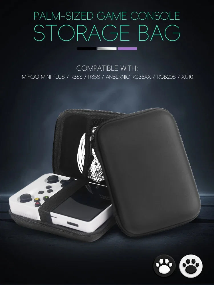 DATA FROG Case for Anbernic RG35XX Plus Miyoo Mini Plus R36S R35S Cases EVA Cover Protable Bag Gaming Accessories
