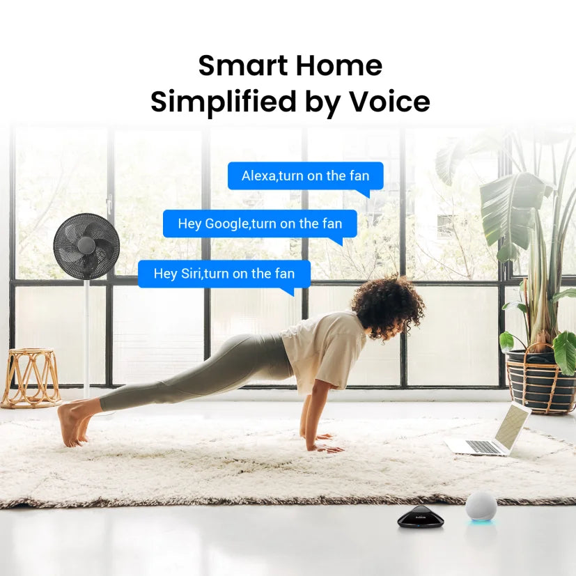 Broadlink RM MAX IR RF WiFi Universal Remote Smart Home Automation Works with Alexa and Google Home