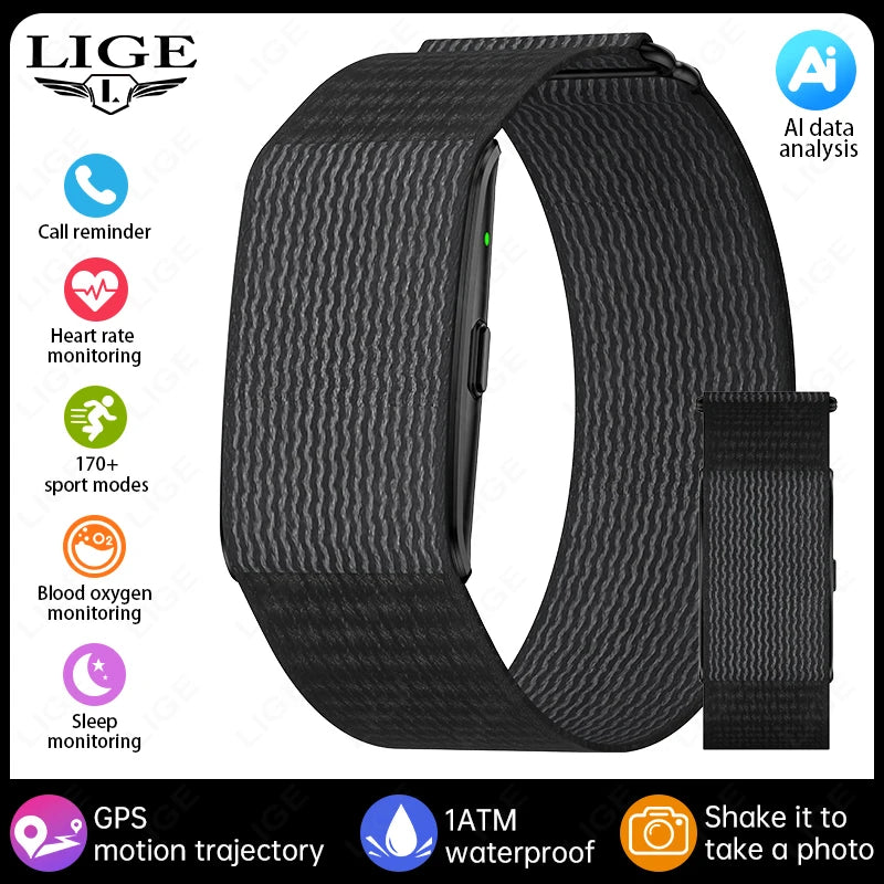 No Screen GPS Smart Band: Precision Fitness Tracking with Integrated Satellite Navigation