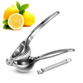 LMETJMA Premium Lemon Squeezer Zinc Alloy Manual Press Juicer Lime Squeezer for Lemon Citrus Orange Fruit JT217