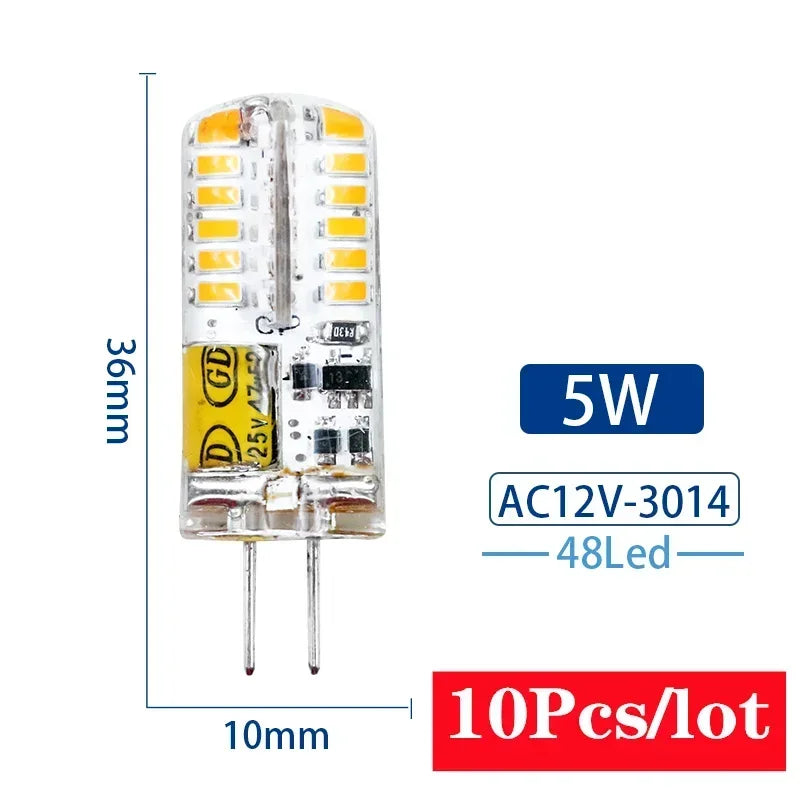 10PCS G4/G9 LED Corn Bulbs AC220V – 3W to 12W 360° Halogen Replacement Lamps