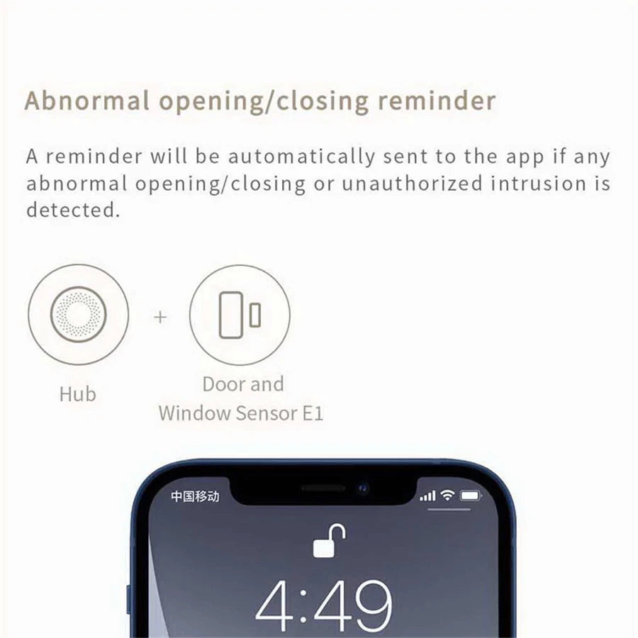 New Aqara Door Window Sensor E1 ZigBee 3.0 MCCGQ14LM APP Remote Control For Smart Home Work With Xiaomi Mijia Apple HomeKit APP