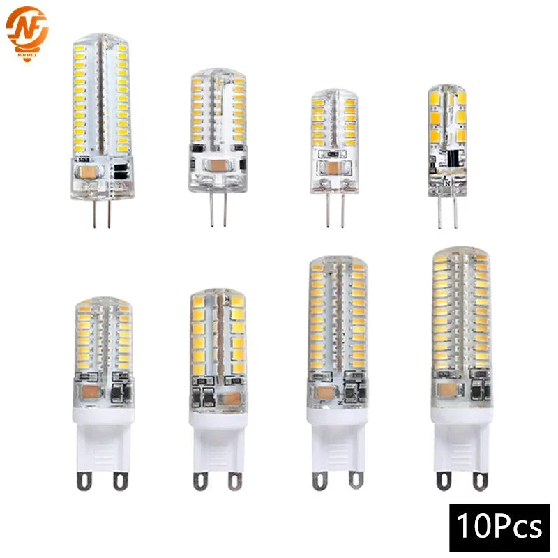 10pcs/lot G4 G9 LED Lamp 3W 5W 7W 9W 10W 12W Corn Bulb AC 220V SMD 2835 3014 Lampada Led Light 360 Degrees Replace Halogen Lamps