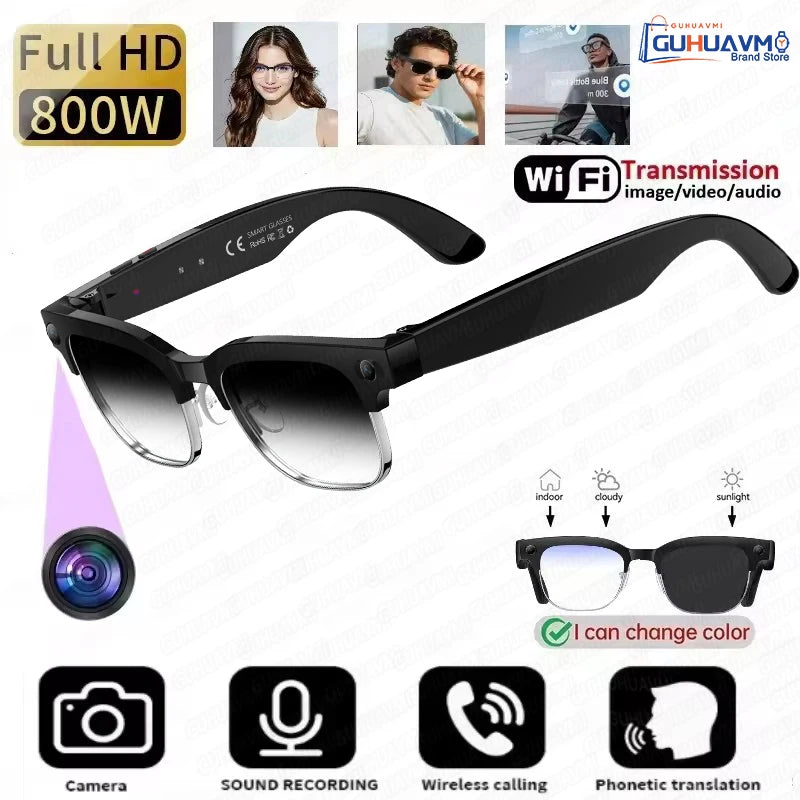 Smart Glasses 2026: 4K dual-camera AI glasses with translation and calling