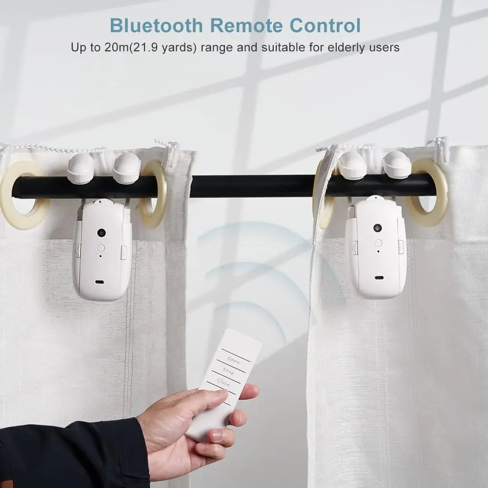 Smart For Home Curtain Opener Electronic Rome Track Curtain Motor Robot Remote Button Control Automatic Curtain Opener