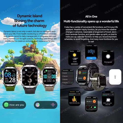 2026 Rugged Military Smartwatch: Ultimate Durability for Extreme Outdoor Adventures.