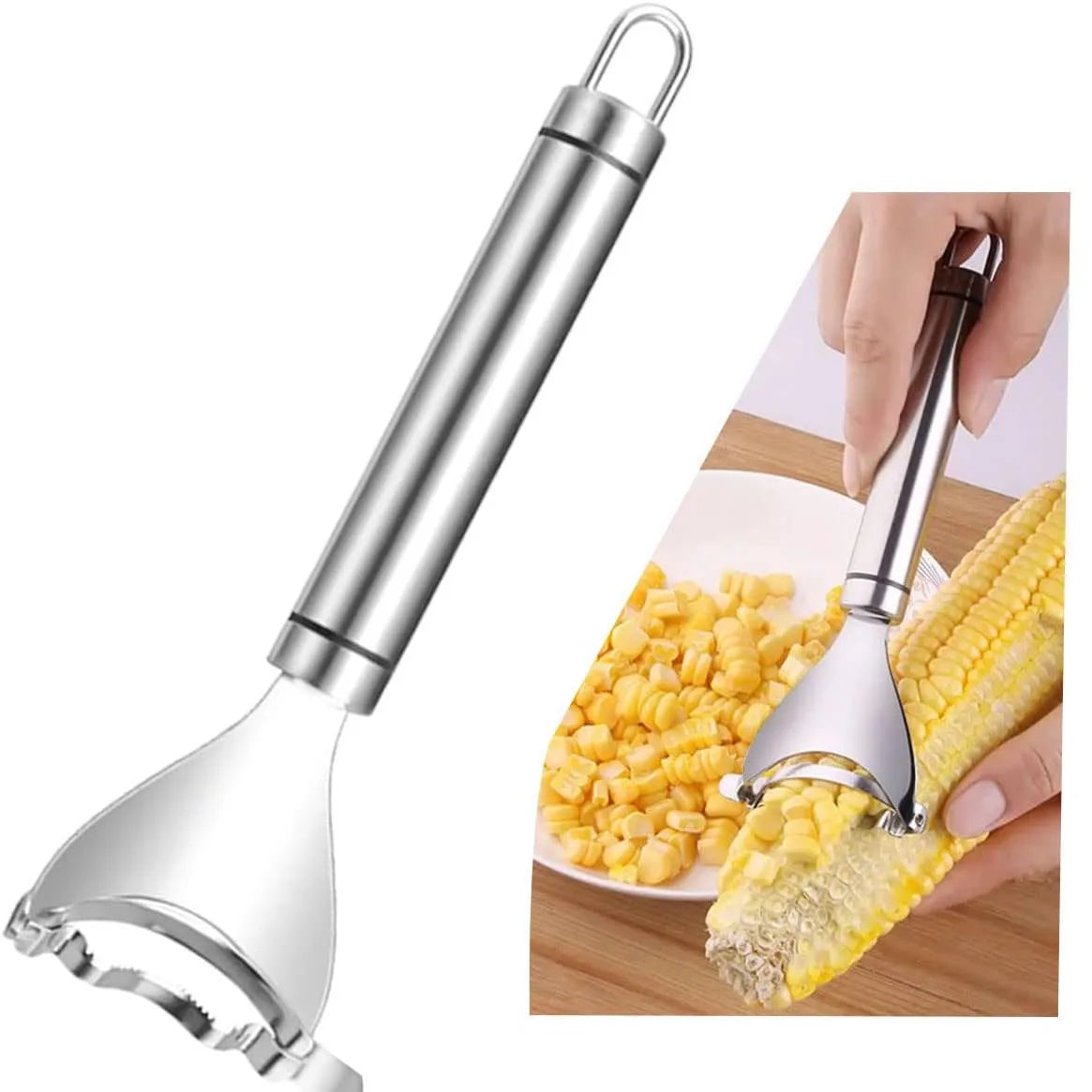 Corn Peeler For Corn On The Cob Stripper Tool, Removes Corn Kernels From Cobs In Seconds, Kitchen Gadget Stripping Tool