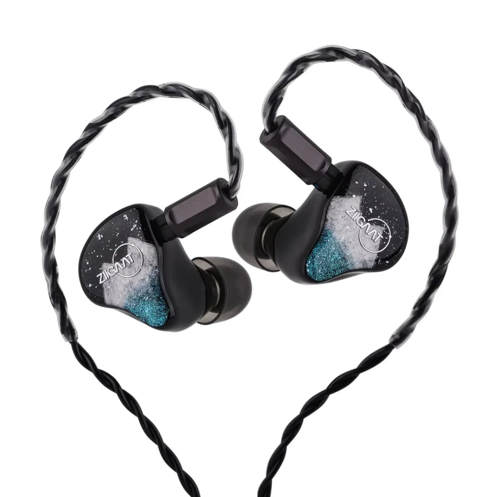 Linsoul ZiiGaat Horizon 1DD + 2BA + 2 Planar Tribrid IEM Earphones Natural Tonal Balance with  Custom Interchangeable Cable