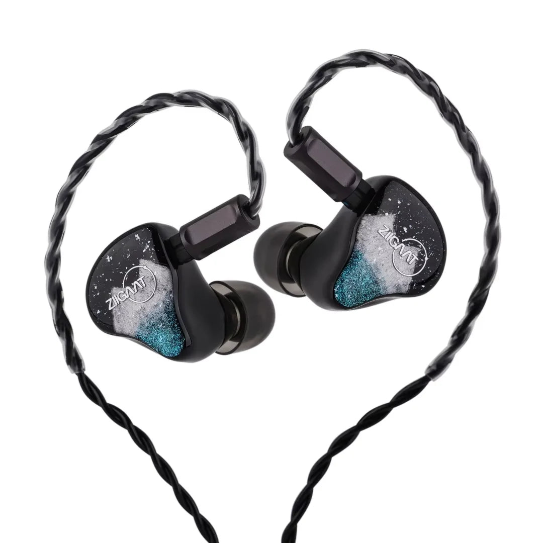 Linsoul ZiiGaat Horizon 1DD + 2BA + 2 Planar Tribrid IEM Earphones Natural Tonal Balance with  Custom Interchangeable Cable