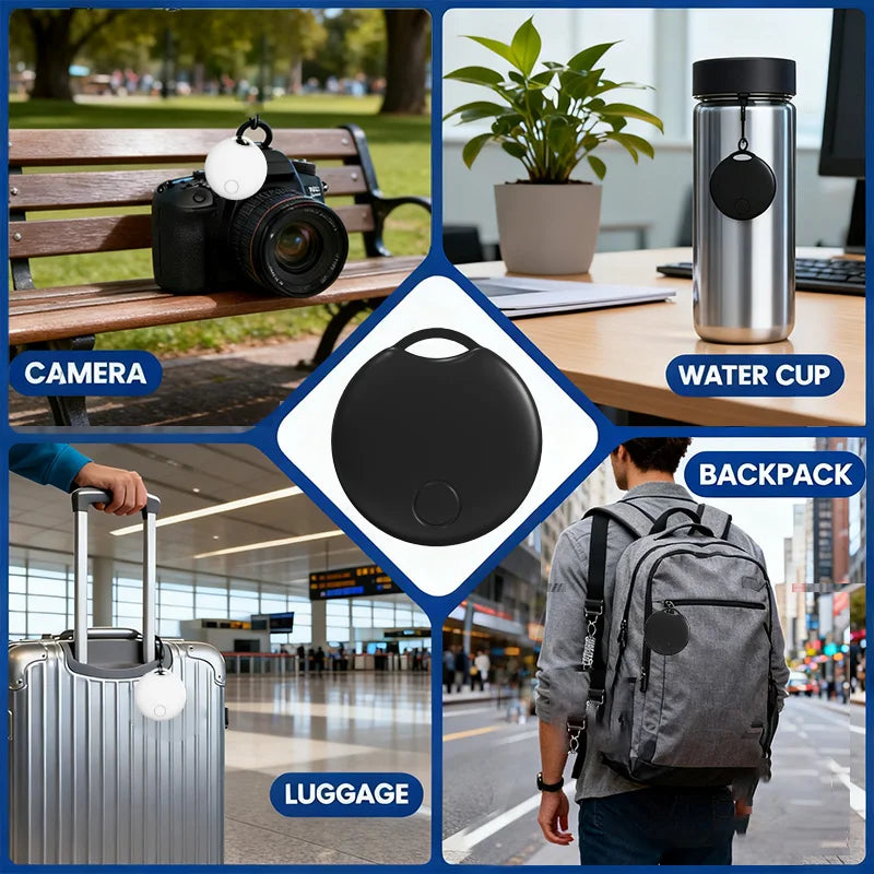 Vivilife Location Tracker Smart Tag for Apple Find My iOS Key Luggage Item Beyond Bluetooth Range Tracking Finder Voice Locate