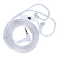 KZ-M2 Silver-plated upgrade cable with Type C/3.5MM dual microphone for EDX Pro X AS16 Pro PRX Zenith