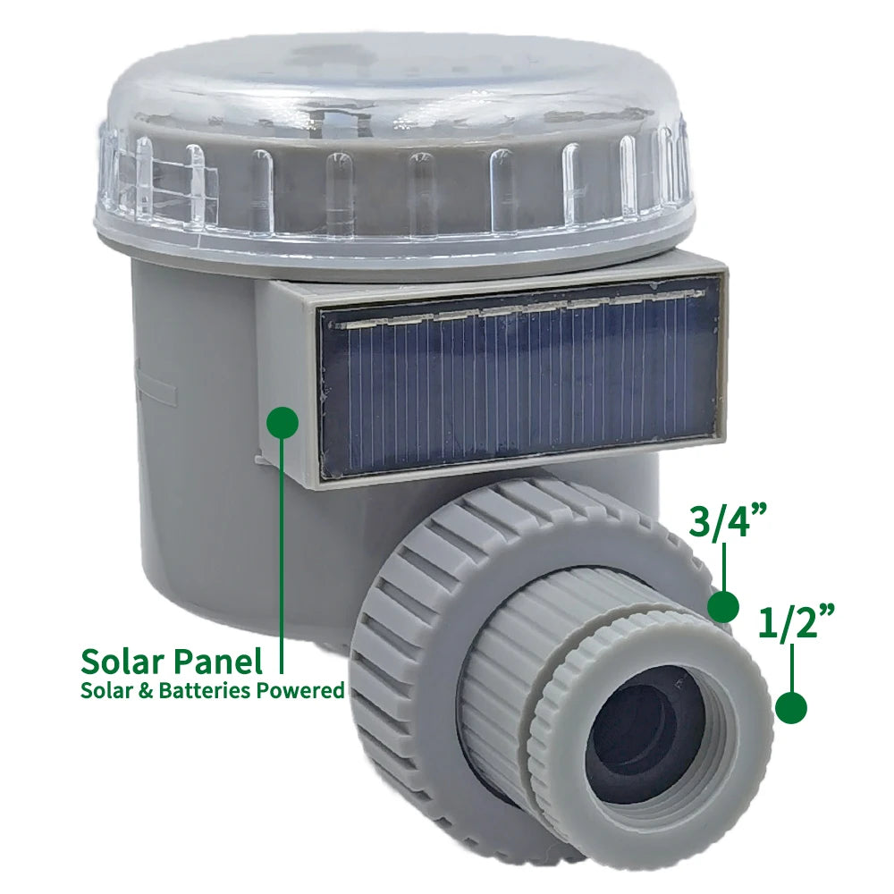 Oasis Garden Solar Battery Powered Watering Timer Drip Irrigation Greenhouse Electronic Automatic Irrigator Controller System