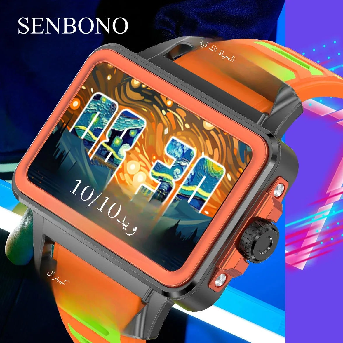 SENBONO New Smart Band for Men Women Sleep Heart Rate Monitor Waterproof Bracelet Sport Women Men Smartwatch for IOS Android