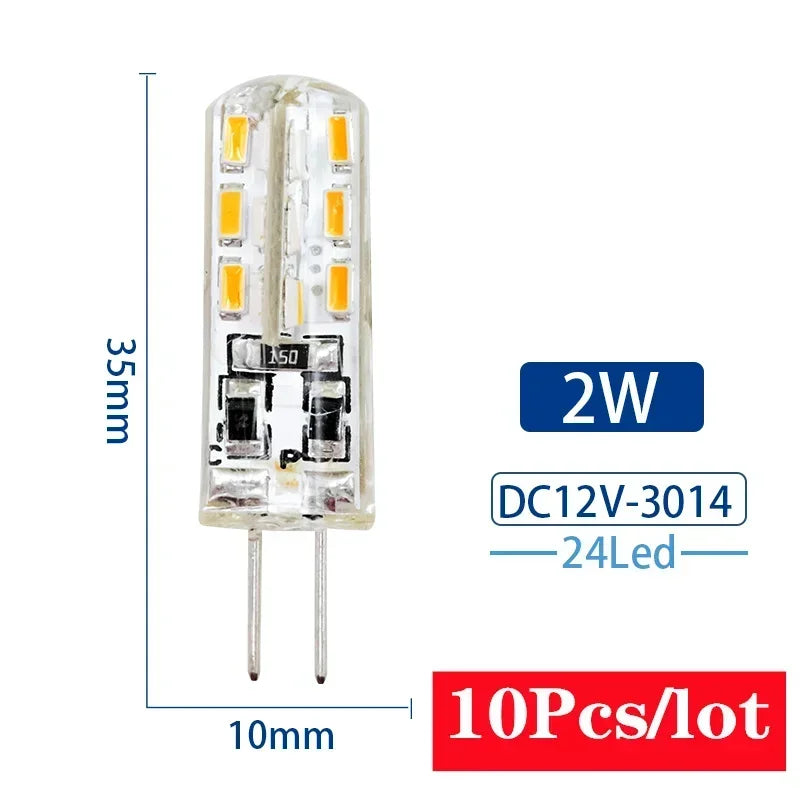 10PCS G4/G9 LED Corn Bulbs AC220V – 3W to 12W 360° Halogen Replacement Lamps