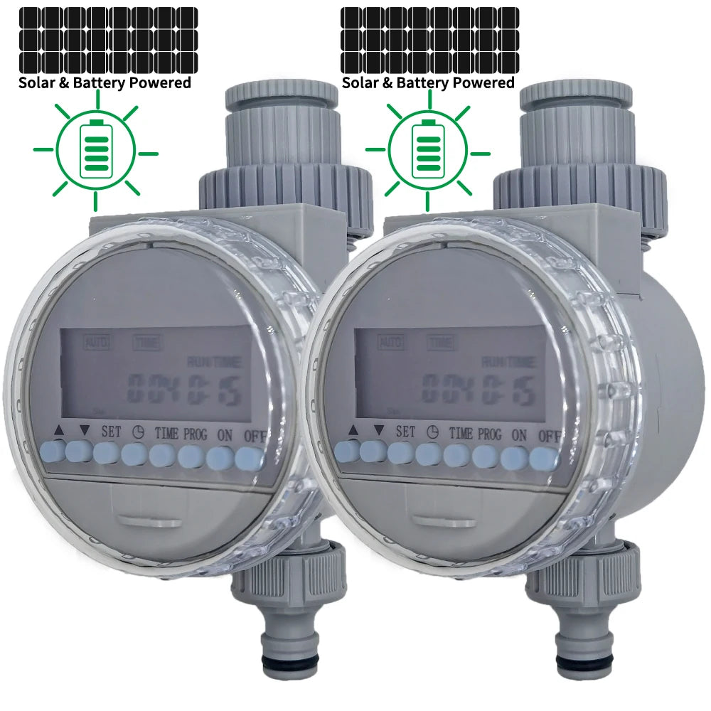 Oasis Garden Solar Battery Powered Watering Timer Drip Irrigation Greenhouse Electronic Automatic Irrigator Controller System