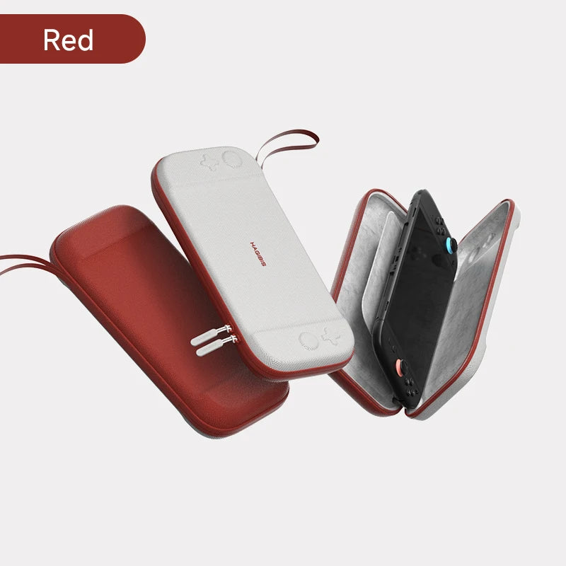 Hagibis Hard Shell Carrying Case for Switch 2 and Game Cartridges.