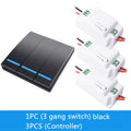 Remote 86 smart remote control switch AC110v 220v 10A relay LED lamp switch household RF433Mhz 1/2/3 gang wireless switch