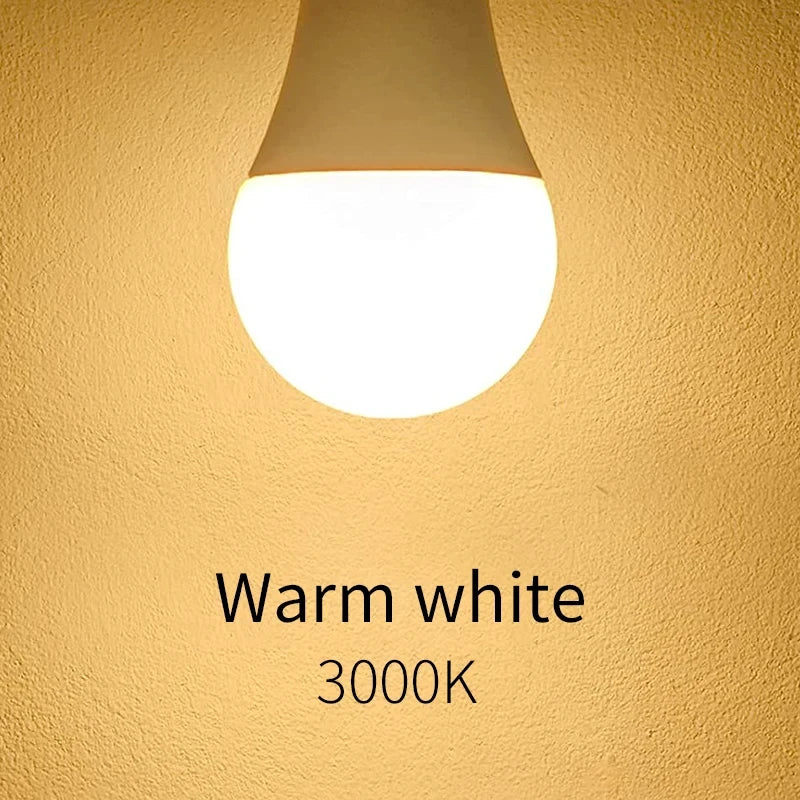 12PCS E27/E14/B22 LED Bulbs AC220V – 3W to 20W Warm, Cool & Natural White Lamps