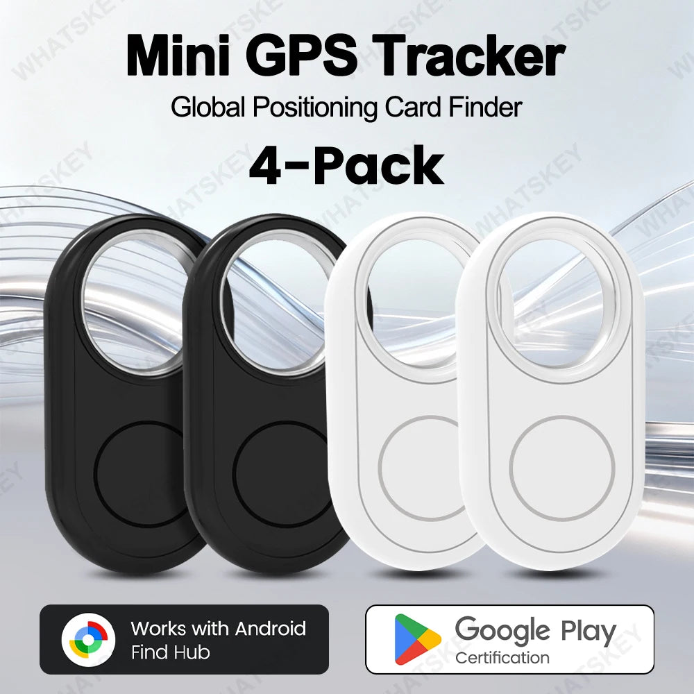 4PCS Smart GPS Tracker – Android Find Hub Anti-Lost Tag for Samsung & Devices