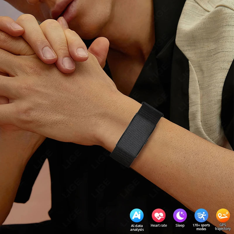 New No Screen Smart Watch Men GPS Running Trajectory Ultra Light Bracelet Blood Oxygen Heart Rate 24H Health Band Sports Watches