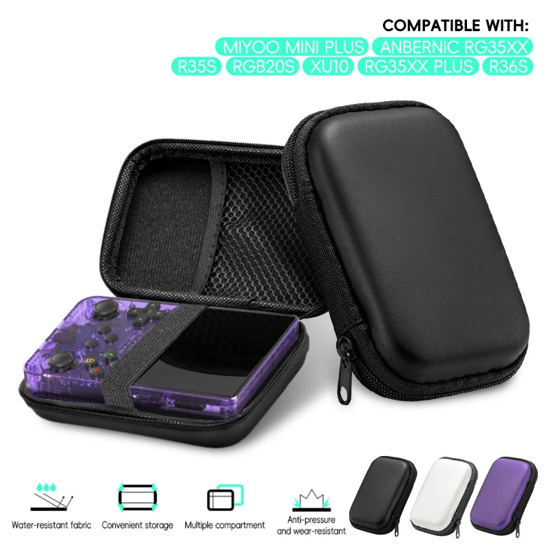 Protective Case for RG35XX Plus/Miyoo Mini Plus/R36S/R35S EVA Carrying Bag Portable Gaming Accessories