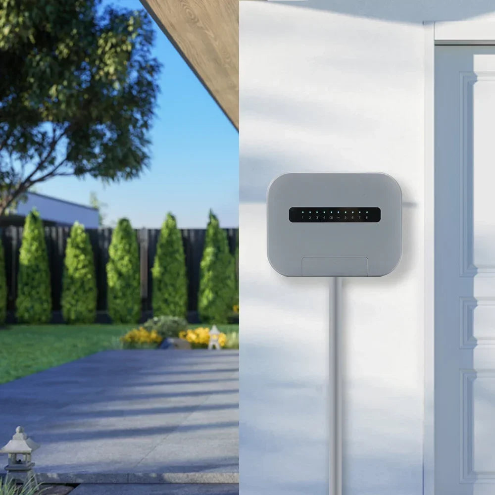WiFi Tuya Smart Sprinkler System 6 Zone Or 8 Station Garden Irrigation Controller Water Valve Timer for Automatic Watering