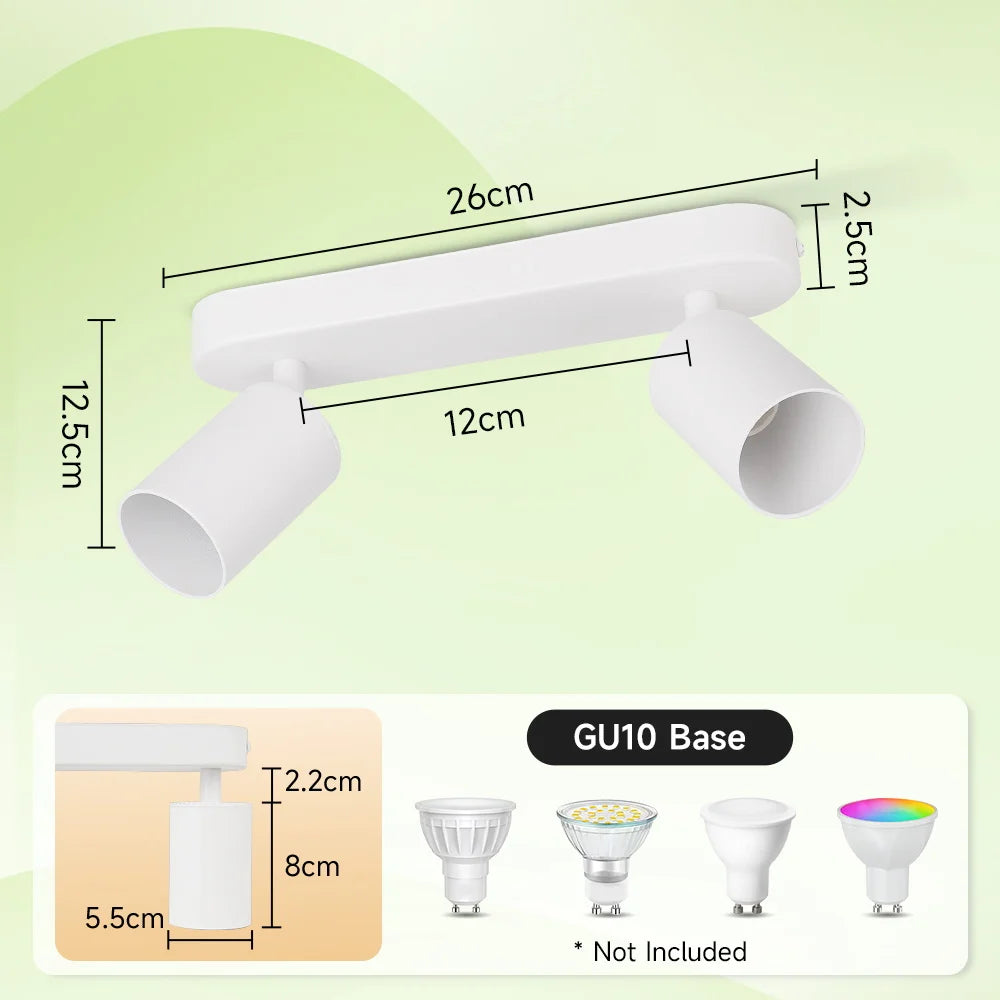 Rotating GU10 Ceiling Spotlight – Modern LED Ceiling Light for Living Room & Kitchen