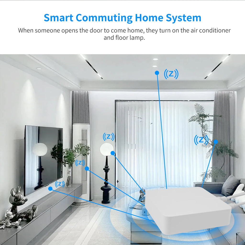 Tuya Zigbee Hub Smart Home Control Panel Wired Gateway Automation Residential Smart Life Control Supports Alexa