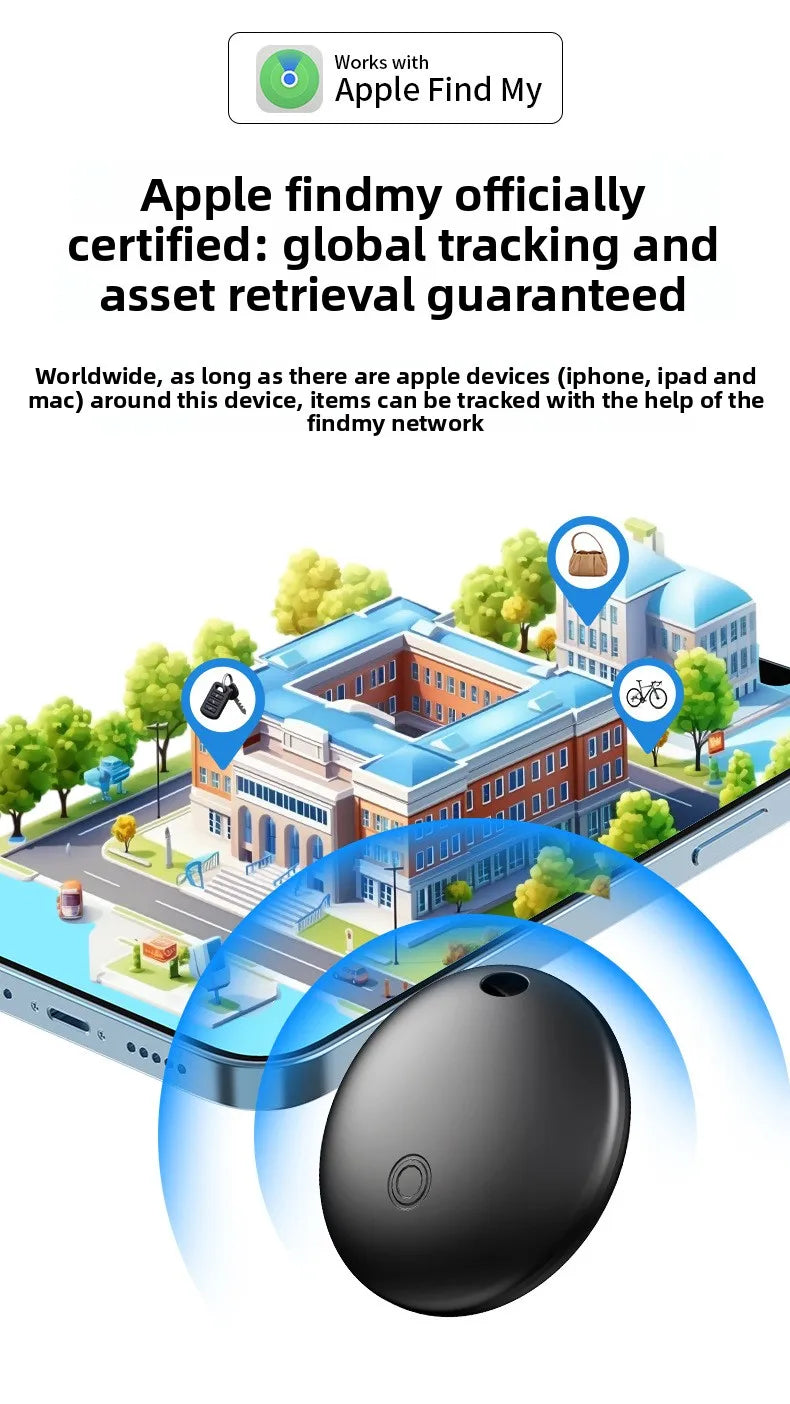 CD Work with iOS Bluetooth Smart Air Tag Tracker,Key Finder Find My (IOS) Waterproof  Item Finders for Luggages