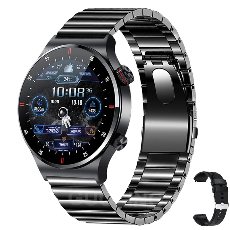 2025 NFC Bluetooth Call Smart Watch Men Full Screen GPS Sports Bracelet Waterproof ECG Health Monitor SmartWatch for IOS Android