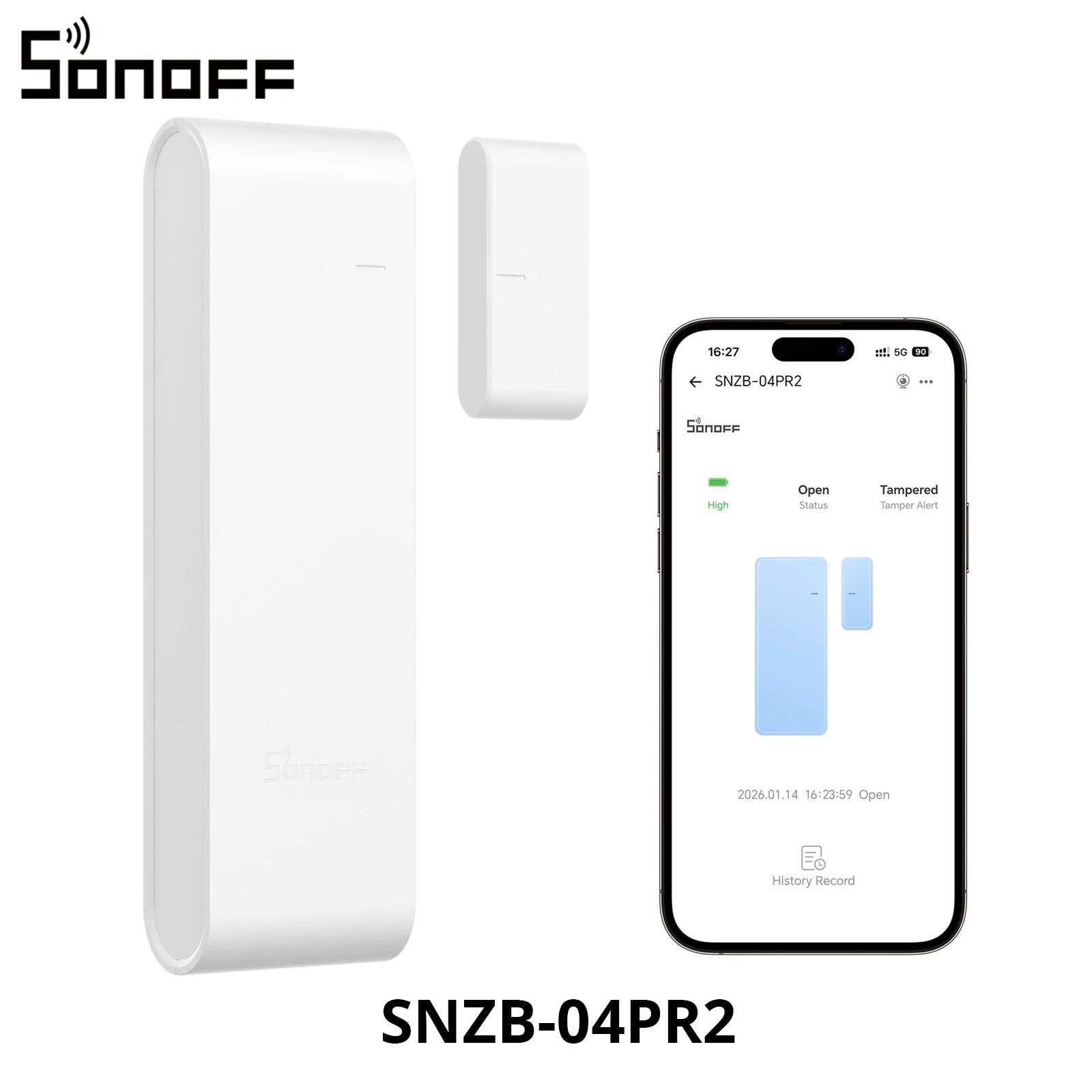 SONOFF SNZB-04PR2 Zigbee Door & Window Sensor with Tamper Alerts
