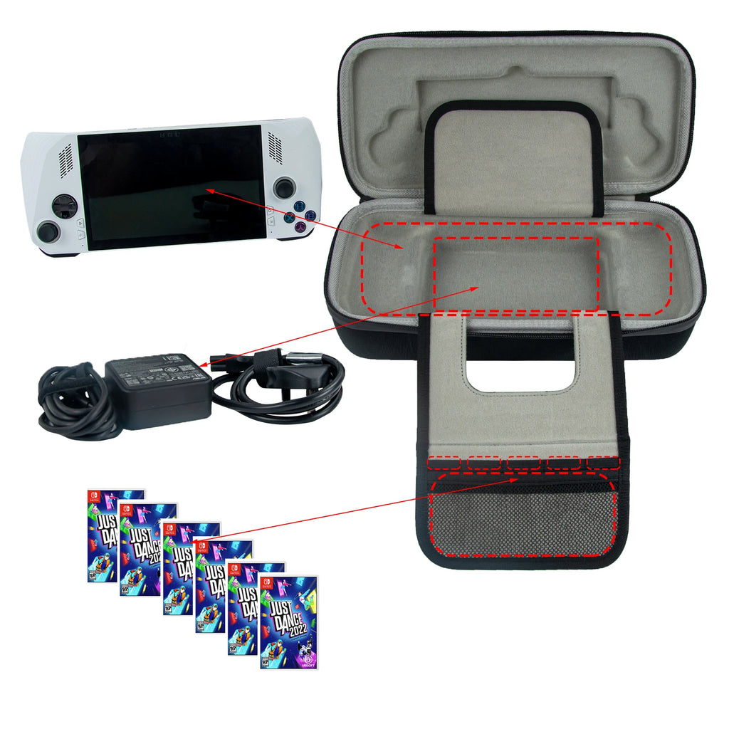 Hard Shlle Portable Carrying Case Bag for Asus ROG Ally X Game Console Accessories Shockproof Waterproof Travel Case Storage Bag